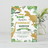 ディノアイランドディノバースデーパーティー誕生日 招待状 (スタンド正面)