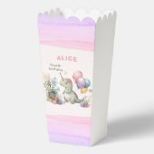 ディノウォーターカラーガールピンク誕生日 フェイバーボックス (裏面)