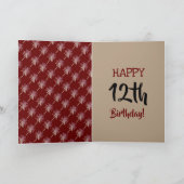 ディノエッグス，子供の恐竜誕生日 カード (内部)