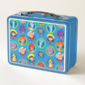 ディノカラフルランチパターン メタルランチボックス (裏面)