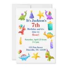 ディノカラフル子供の誕生日