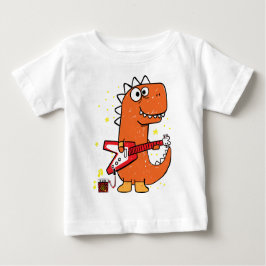 ディノギタリストベビー ベビーTシャツ
