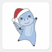 ディノクリスマスディノスウィンターアニマルズ スクエアシール (正面)