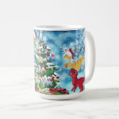 ディノクリスマスマグカップ コーヒーマグカップ (正面右)