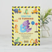 ディノクルーズ8誕生日建築恐竜 招待状 (スタンド正面)