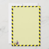 ディノクルーズ8誕生日建築恐竜 招待状 (裏面)