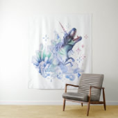 ディノコーン クリスタル 恐竜 ユニコーン ファンタジー ユニサウル タペストリー (インサイチュ)