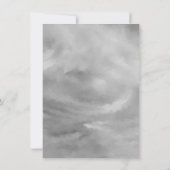 ディノコーン シルバー | モノクロ ニュートラル 性別発表 招待状 (裏面)