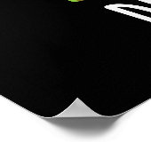 ディノサール恐竜おもしろいプンズダークBG ポスター (角)