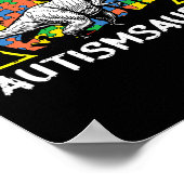 ディノサール自閉症啓発子供へギフトかわいいT-r ポスター (角)