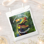 ディノジュラシックのジャングルキッズ フェイバーバッグ (クリップ留めされた状態)