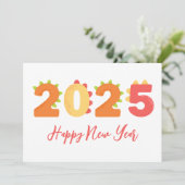 ディノスタイルシンプルハッピーニューイヤーカード2025 シーズンカード (スタンド正面)