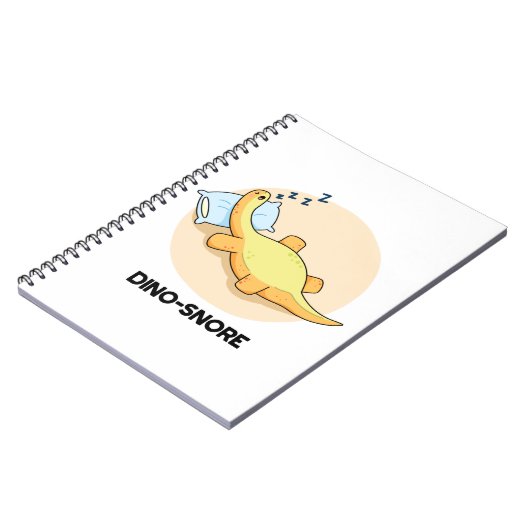 ディノスノア 面白い恐竜の睡眠パン ノートブック (左側)