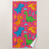 ディノスプラッシュビーチタオル ビーチタオル (正面)