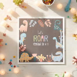 ディノスレッツローア子供の誕生日 スタンダードランチョンナプキン
