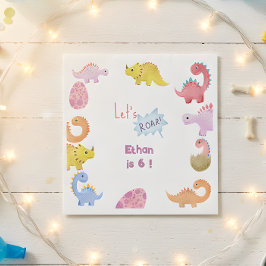 ディノスレッツローア子供の誕生日 スタンダードランチョンナプキン