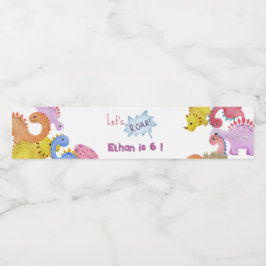 ディノスレッツローア子供の誕生日 ペットボトルラベル