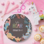 ディノスレッツローア子供の誕生日 ペーパープレート (パーティー)