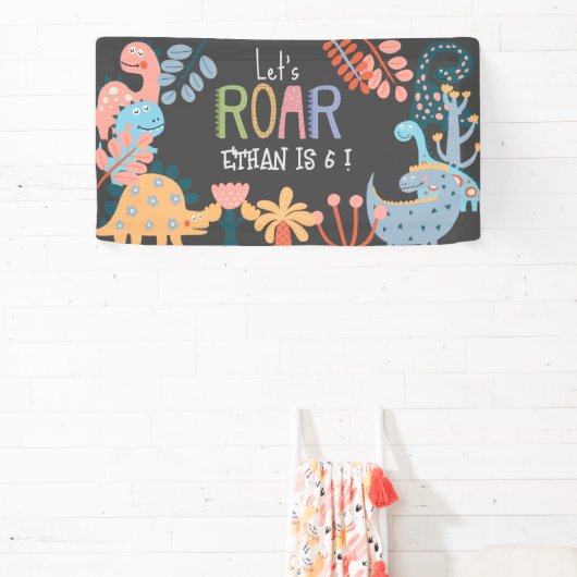 ディノスレッツローア子供の誕生日 横断幕 (インサイチュ)