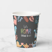 ディノスレッツローア子供の誕生日 紙コップ (裏面)