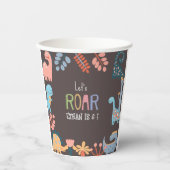 ディノスレッツローア子供の誕生日 紙コップ (正面)