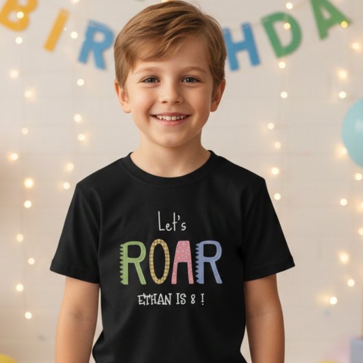ディノスレッツローア子供の誕生日 Tシャツ