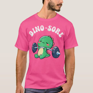 ディノソージムトレーニングリフティングウェイトフィットネスディノ Tシャツ