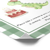 ディノタイムカプセル1歳男女兼用誕生日 ポスター (角)