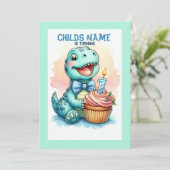 ディノターニング1誕生日 招待状 (スタンド正面)