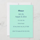 ディノターニング2誕生日 招待状 (裏面)