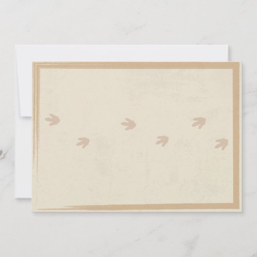 ディノダウル誕生日招待状ディノトレックス招待状 招待状 (裏面)