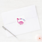 ディノダニのパーティーでおもしろいに轟音！ スクエアシール (封筒)