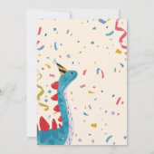 ディノダニフェスティバル恐竜の誕生日パーティー 招待状 (裏面)