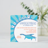 ディノダニ恐竜招待状-青 招待状 (スタンド正面)