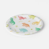 ディノダニ誕生日プレート ペーパープレート (アングル)