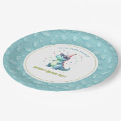 ディノダニ「ストンプ、チョンプ&パーティー」恐竜誕生日 ペーパープレート (アングル)