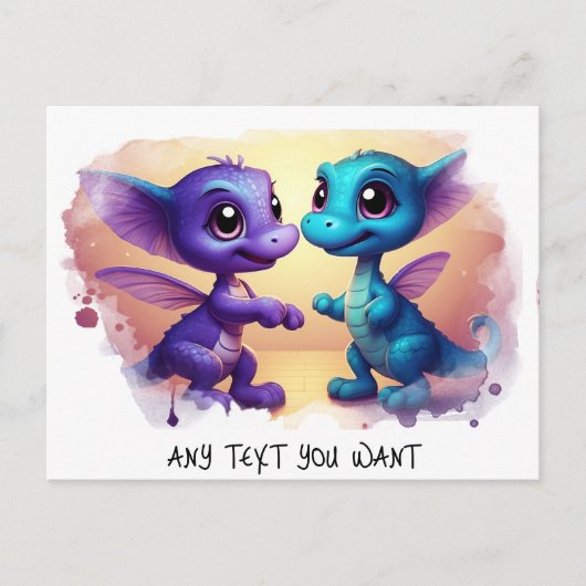 *~*ディノダンスAP48フォト招待状ドラゴンポストカード ポストカード (正面)