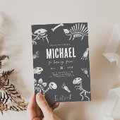 ディノディグテーマ誕生日 招待状