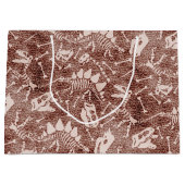 ディノディグブラウン ラージペーパーバッグ (正面)