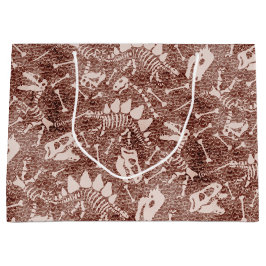 ディノディグブラウン ラージペーパーバッグ