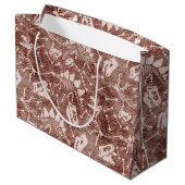 ディノディグブラウン ラージペーパーバッグ (裏面アングル)