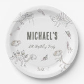 ディノディグラウンド誕生日 ペーパープレート (正面)