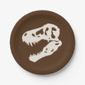 ディノディグ恐竜の発掘の誕生日パーティー ペーパープレート (正面)