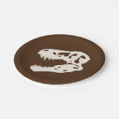 ディノディグ恐竜の発掘の誕生日パーティー ペーパープレート (アングル)