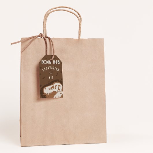 ディノディグ恐竜の発掘キットメッセージカード ギフトタグ