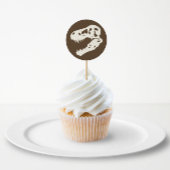 ディノディグ恐竜発掘誕生日招待状 ラウンドシール