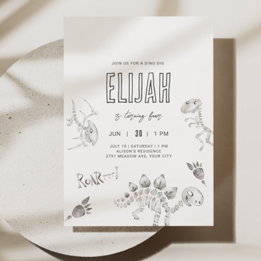 ディノディグ誕生日 招待状
