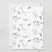 ディノディグ誕生日 招待状 (裏面)