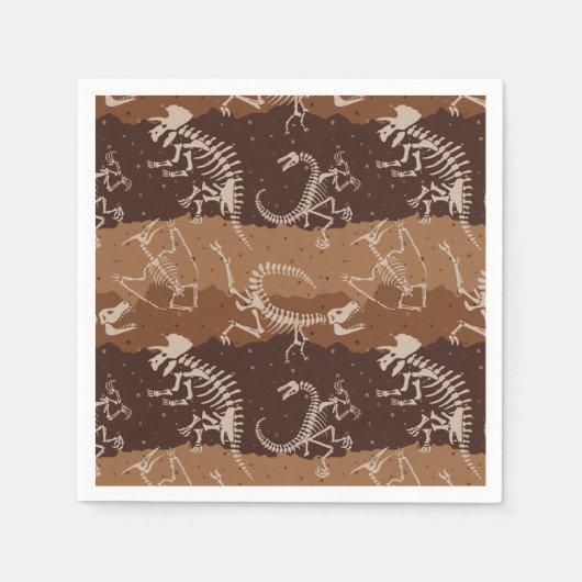 ディノディグ スタンダードカクテルナプキン (正面)