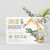 ディノディッガーズ2nd誕生日招待状 招待状 (スタンド正面)